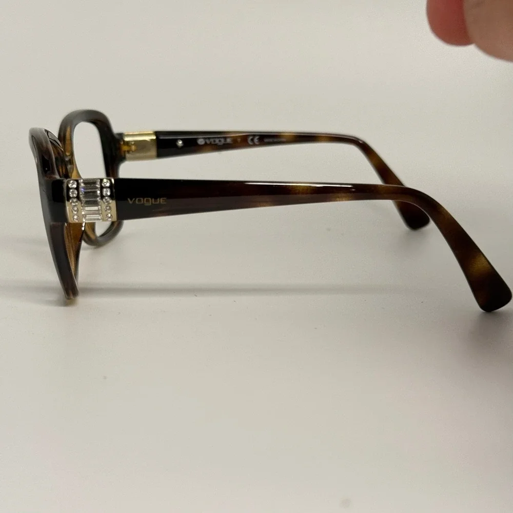 Vogue VO 2942-SB W656/13 Tortoise Shell Crystal Accent Eyeglass Frames 55-17-135